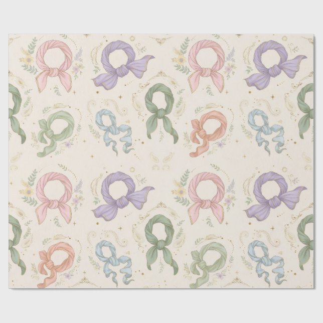 Siden Scarf Knut Inpackningspapper Presentpapper (Platt)