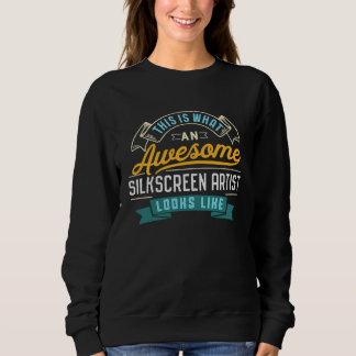 Sidenstryk Artist Fantastiskt Jobb Yrke T Shirt