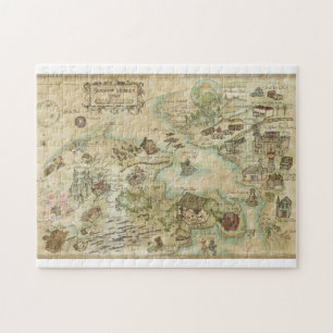 Sideshow Monkey World Map, pussel