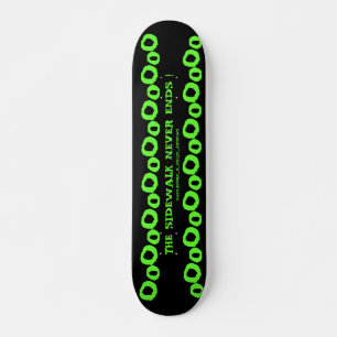 SIDEWALK SLUTAR ALDRIG! MINI SKATEBOARD BRÄDA 18,5 CM