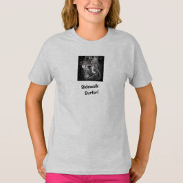 Sidewaltsurfer Pro Image Grått Skater T-Shirt