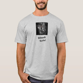 Sidewaltsurfer Pro Image Grått Skater T-Shirt