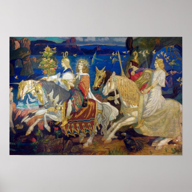 "Sidhe", c. 1911 av John Duncan Poster (Framsidan)