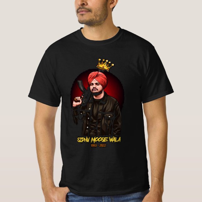 Sidhu moose wala Singer T Shirt (Framsida)