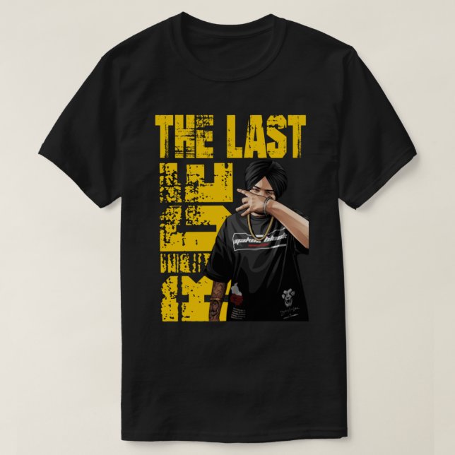 Sidhu moose wala t shirt (Design framsida)