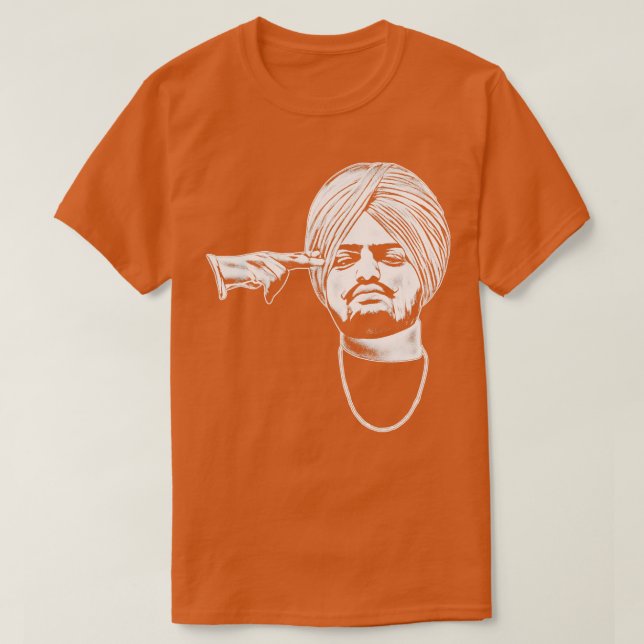 Sidhu Moose Wala T Shirt (Design framsida)