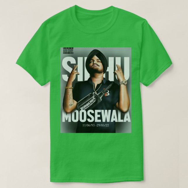 Sidhu Moosewala 4 T Shirt (Design framsida)
