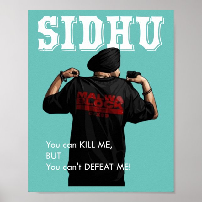 Sidhu Moosewala Desi Merch Punjabi Pullover Poster (Framsidan)
