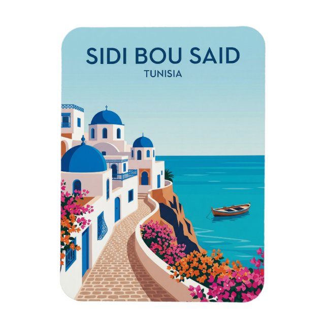 Sidi Bou Said Tunisien Magnet (Vertikal)