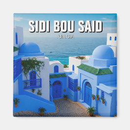 Sidi Bou Said Tunisien Travel Magnet