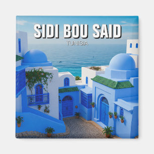 Sidi Bou Said Tunisien Travel Magnet
