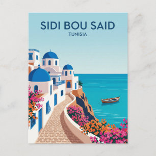 Sidi Bou Said Tunisien Vykort