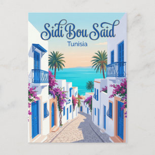 Sidi Bou Said Tunisien Vykort