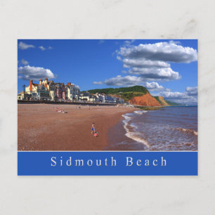 Sidmouth Beach-vykort Vykort