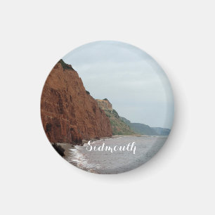 Sidmouth Ocean Photo Small, 3,2 cm Round Magnet