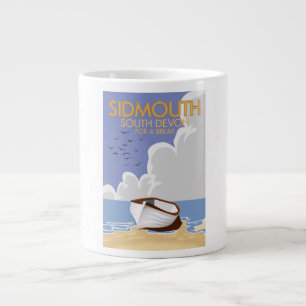 Sidmouth South Devon vintage resor poster. Jumbo Mugg