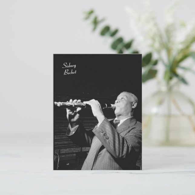 Sidney Bechet Vykort (Stående Fram)