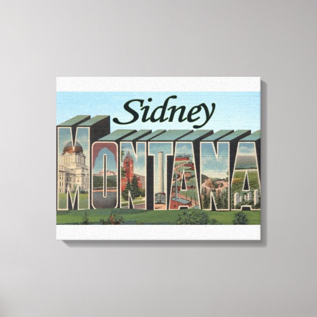 Sidney, Montana Canvastryck (Framsida)