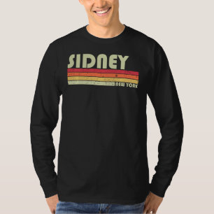 Sidney Ny New York Funny City Home Roots Retro 70 T Shirt