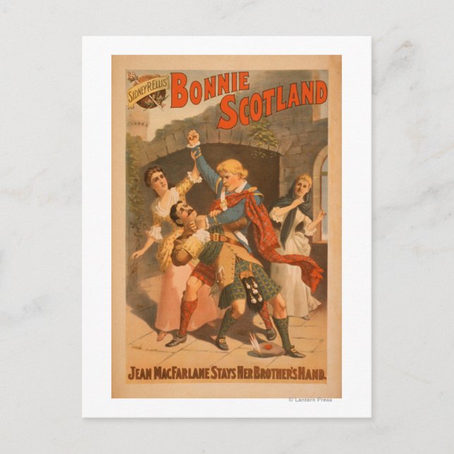 Sidney R. Ellis' Bonnie Scottish Play 2 Vykort (Framsida)