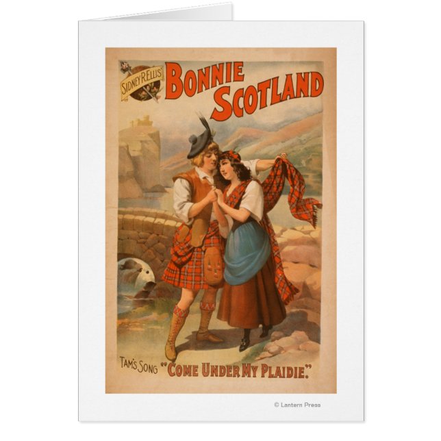 Sidney R. Ellis' Bonnie Scottish Play Hälsningskort (Framsidan)