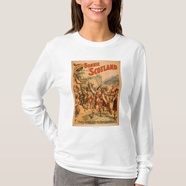 Sidney R. Ellis' Bonnie Skottland skotsk lek 3 T-shirt (Framsida)