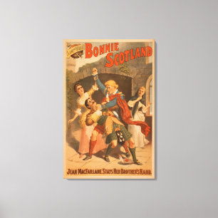 Sidney R. Ellis' Bonnie Skottland skotsk lek Canvastryck