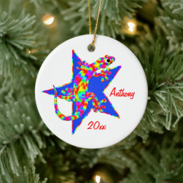 Sidney Salamander Star jul Keepsaké Ornament