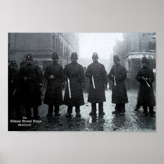 Sidney Street Siege 1911 Poster