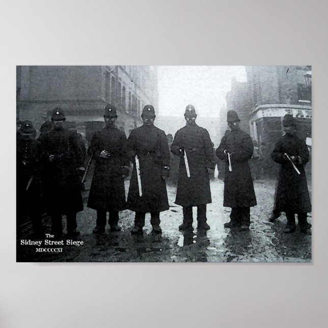 Sidney Street Siege 1911 Poster (Framsidan)