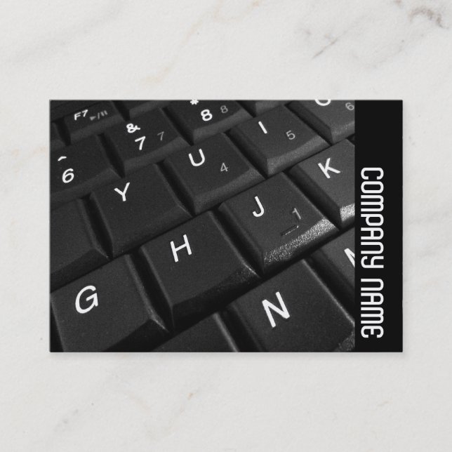 Sidoband - bärbar dator Tangentbord 02 Visitkort (Framsida)