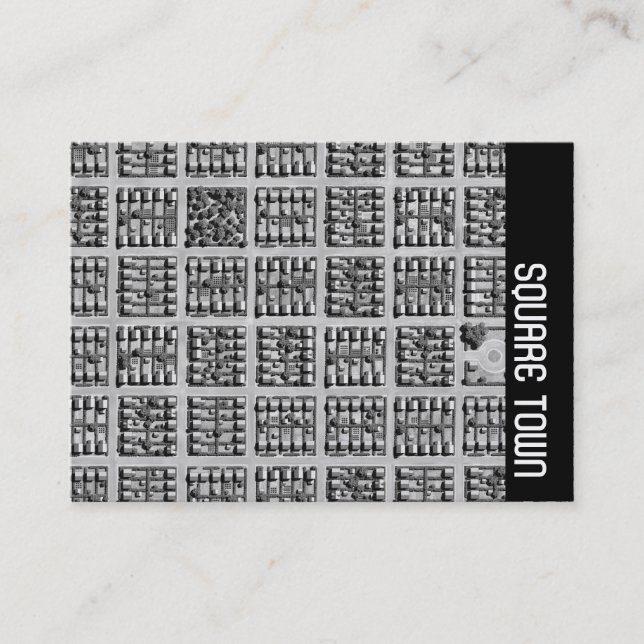 Sidoband - Kvadratisk stad Visitkort (Framsida)