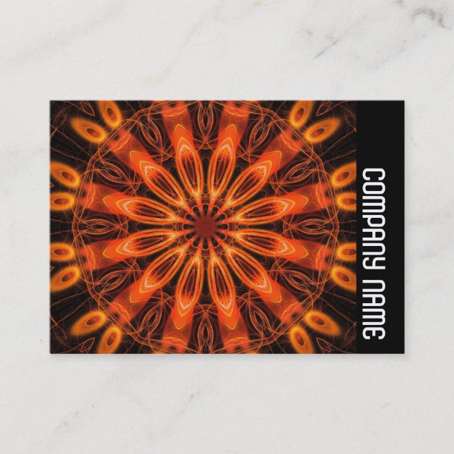 Sidoband - Orange Kaliediscope 02 Visitkort (Framsida)