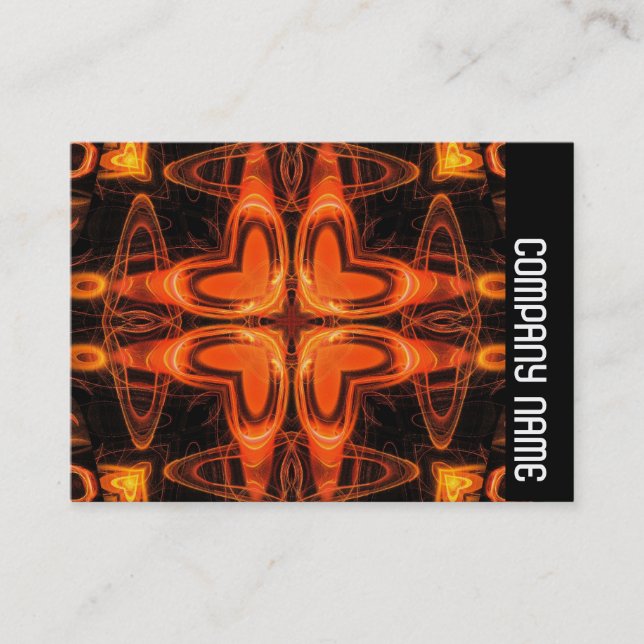 Sidoband - Orange Kaliediscope 03 Visitkort (Framsida)