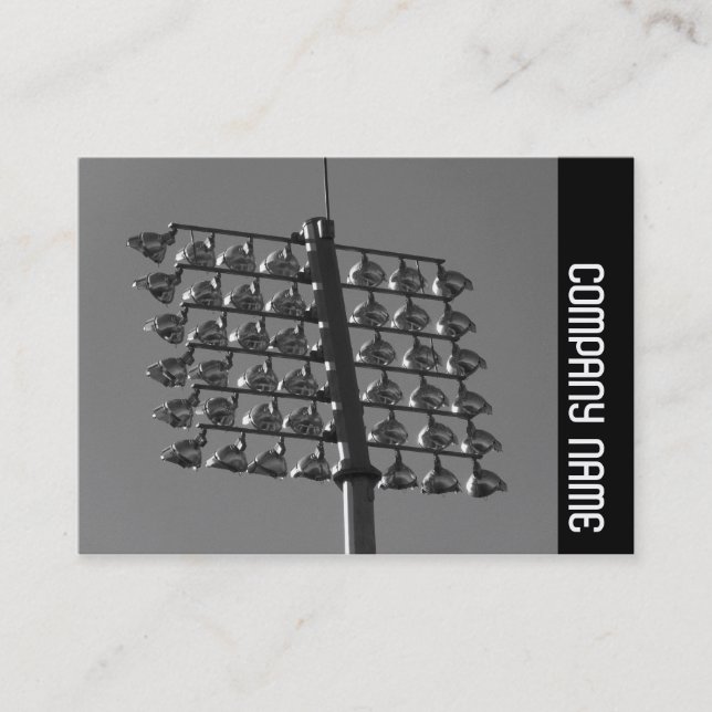 Sidoband - Översvämning Ljus (B&W) Visitkort (Framsida)