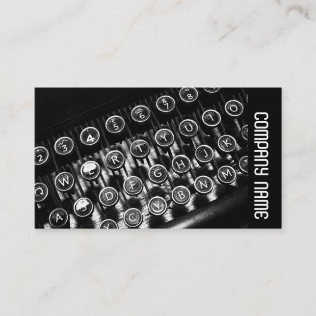 Sidoband - Vintagens skrivmaskin Visitkort (Framsida)