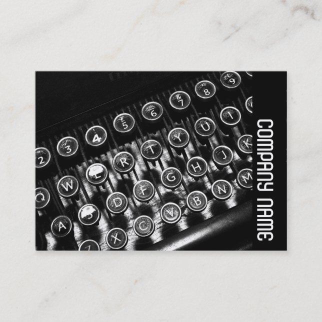 Sidoband - Vintagens skrivmaskin Visitkort (Framsida)