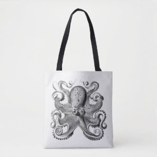 Sidobläckfisk illustration av Ernst Haeckel Tygkasse