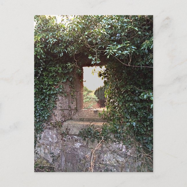 Sidofönster vid Väster Kirk Culross Vykort (Framsida)