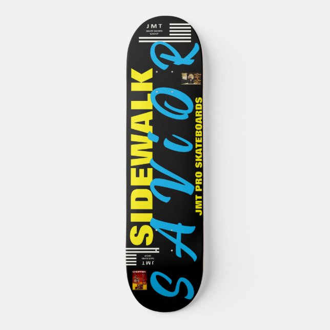 SIDOGÅNGS Räddare 8 1/4" Skateboarddäck Mini Skateboard Bräda 18,5 Cm (Framsida)