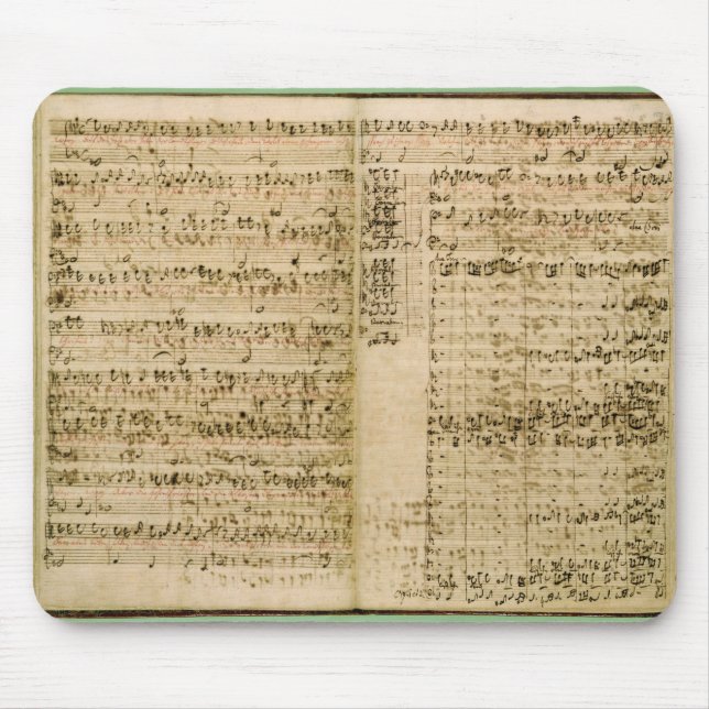 Sidor från ställning av 'konsten av Fugue'en Musmatta (Framsidan)