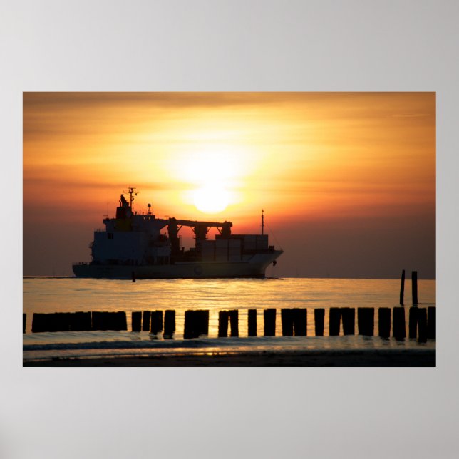 Sidovy - hälsning från havet poster (Framsidan)