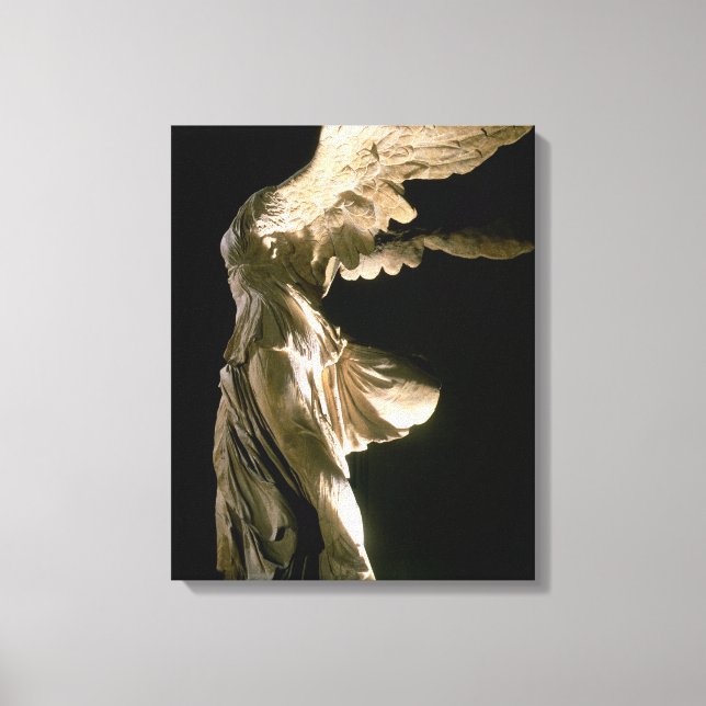 Sidovy över Samothracs seger (Parian mar) Canvastryck (Framsida)