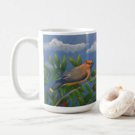 Sidrönntagging fågel kaffemugg