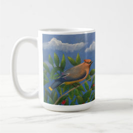 Sidrönntagging fågel kaffemugg