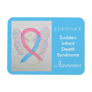 SIDS Awareness Ribbon Angel Anpassningsbar Magnet