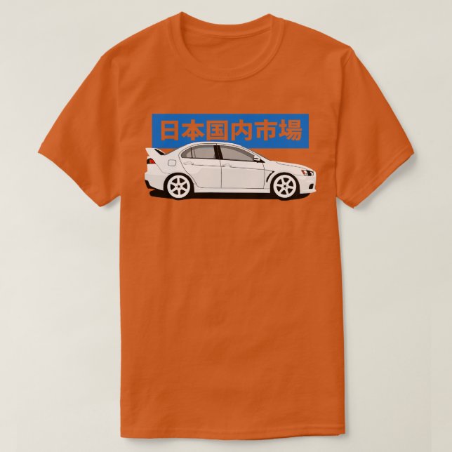 Sidvy Lancer Evo X T Shirt (Design framsida)