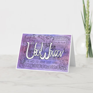 Siebte Regel der Gelassenheit – ÜBERWINDEN Karte Tack Kort