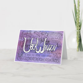 Siebte Regel der Gelassenheit – ÜBERWINDEN Karte Tack Kort