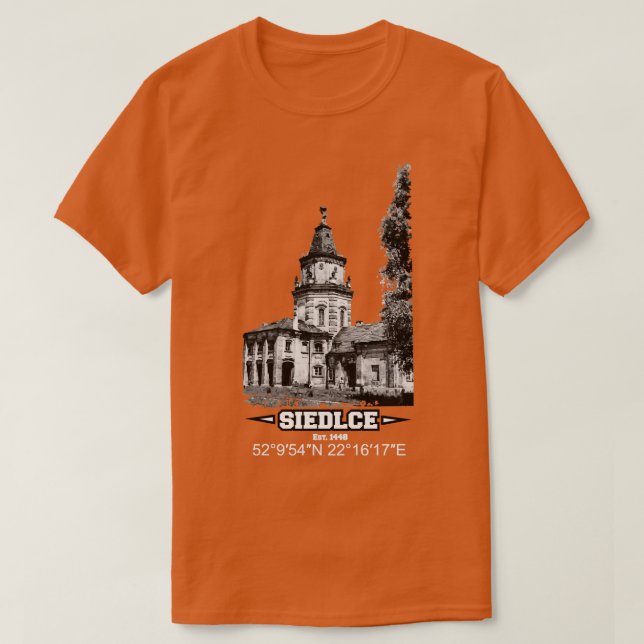 Siedlce Town Est 1448 T Shirt (Design framsida)